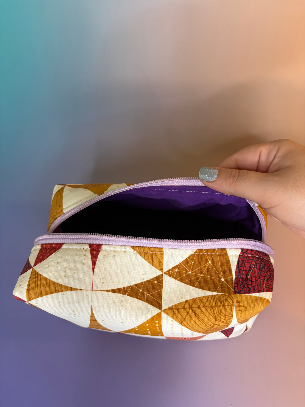 Rainbow Tiles Boxy Pouch