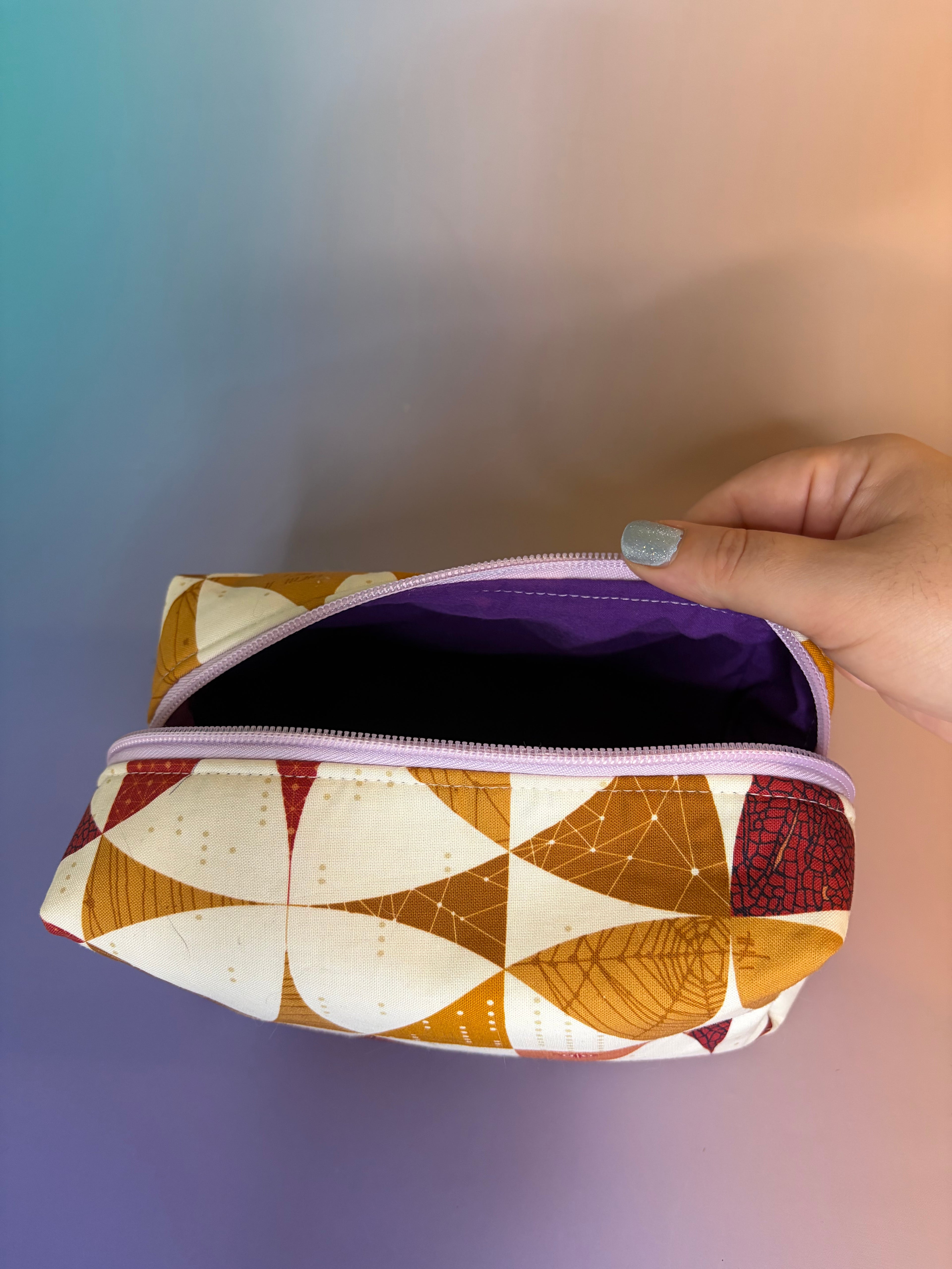 Rainbow Tiles Boxy Pouch
