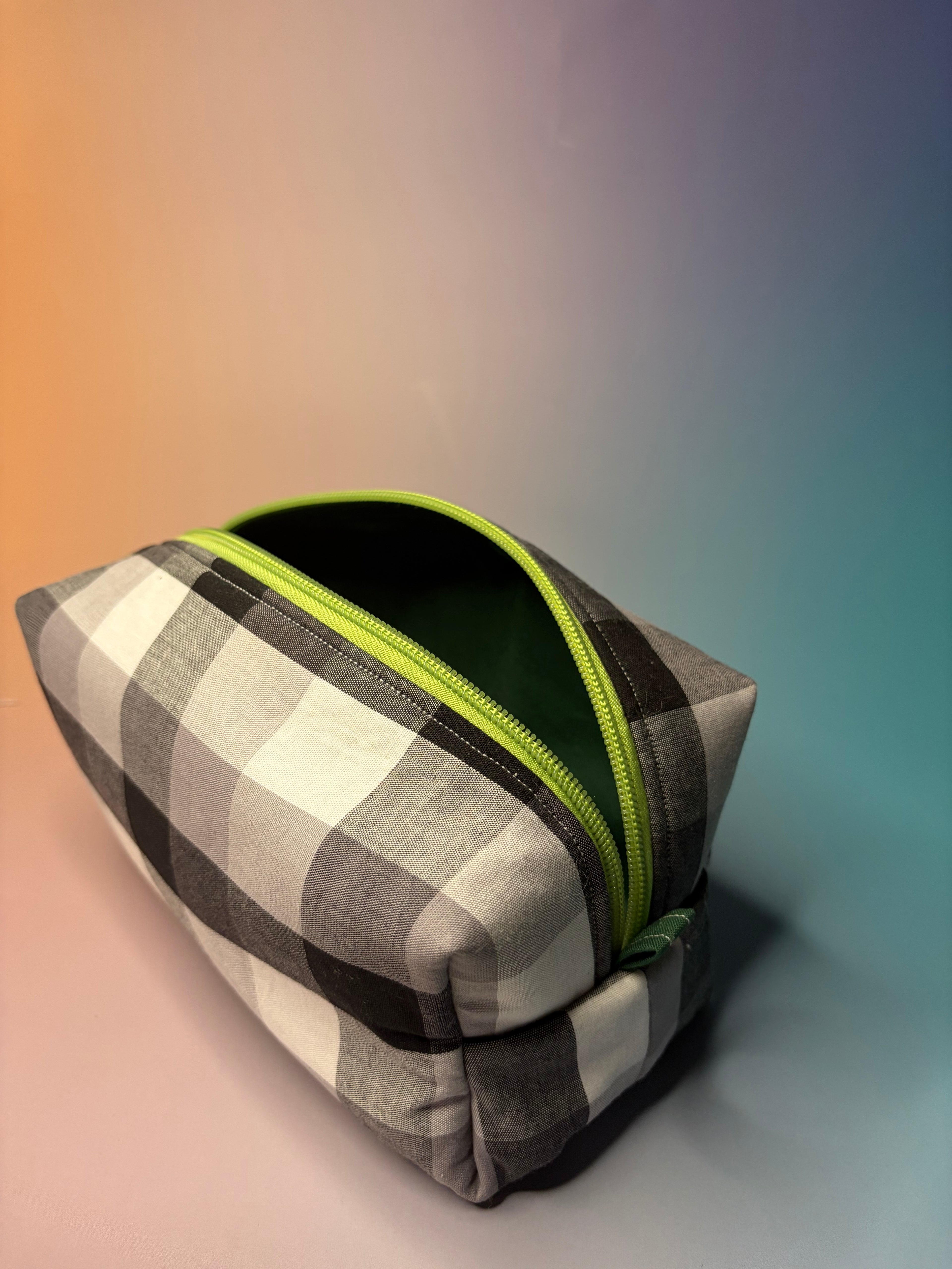 Goth Gingham Boxy Pouch