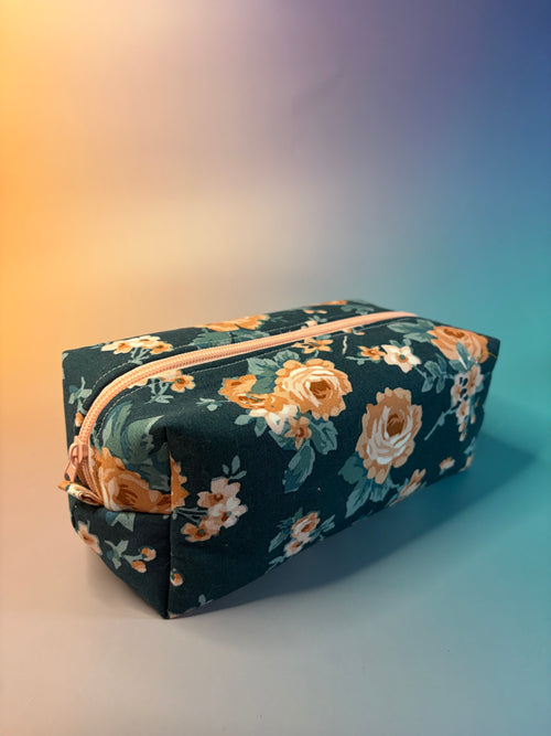 Romantic Floral Boxy Pouch
