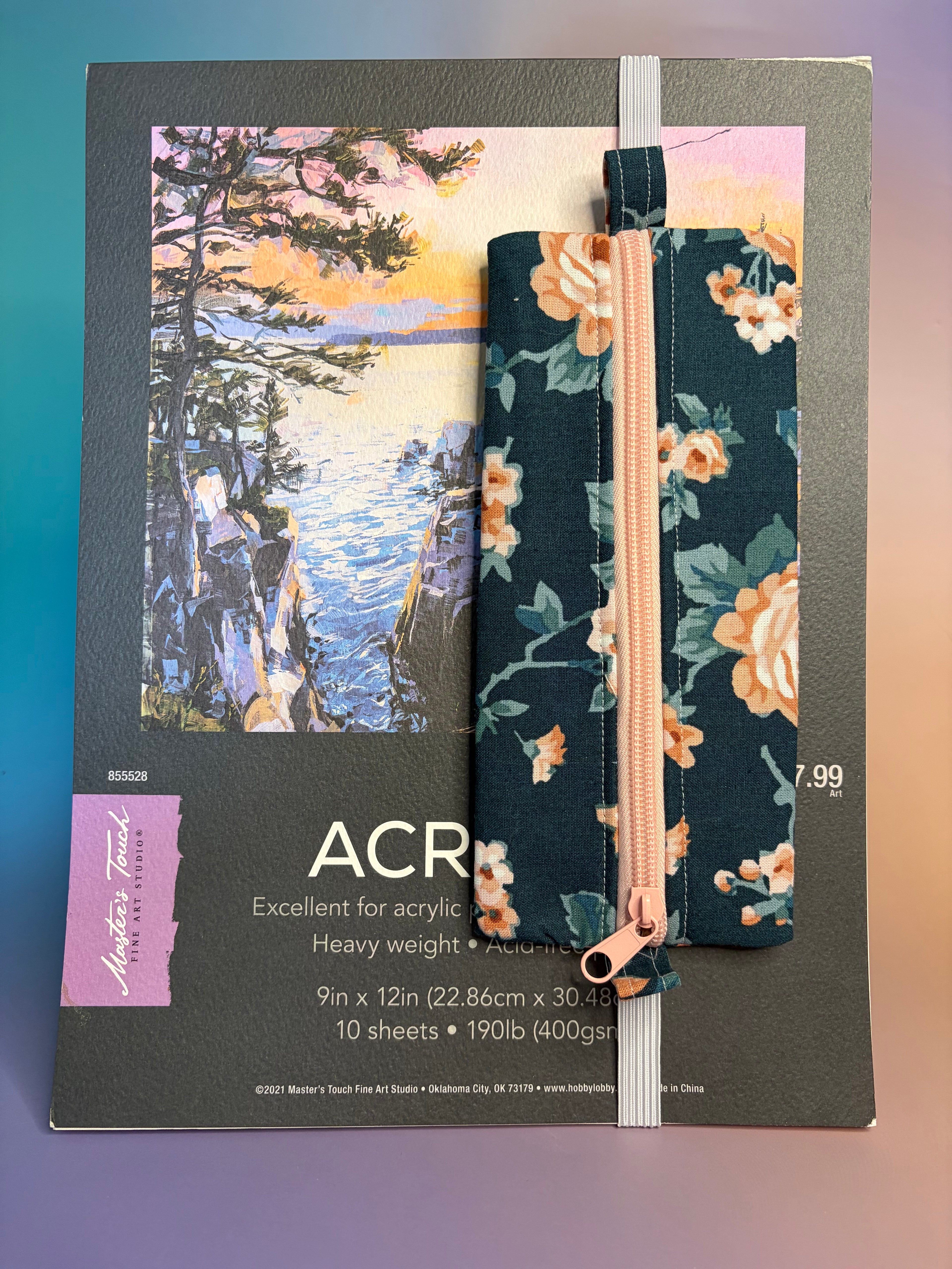 Romantic Floral Pencil Pouch