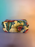 Quilted Vintage Floral Boxy Pouch
