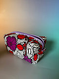Flowers and Webs Boxy Pouch