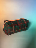 Wool Plaid Boxy Pouch
